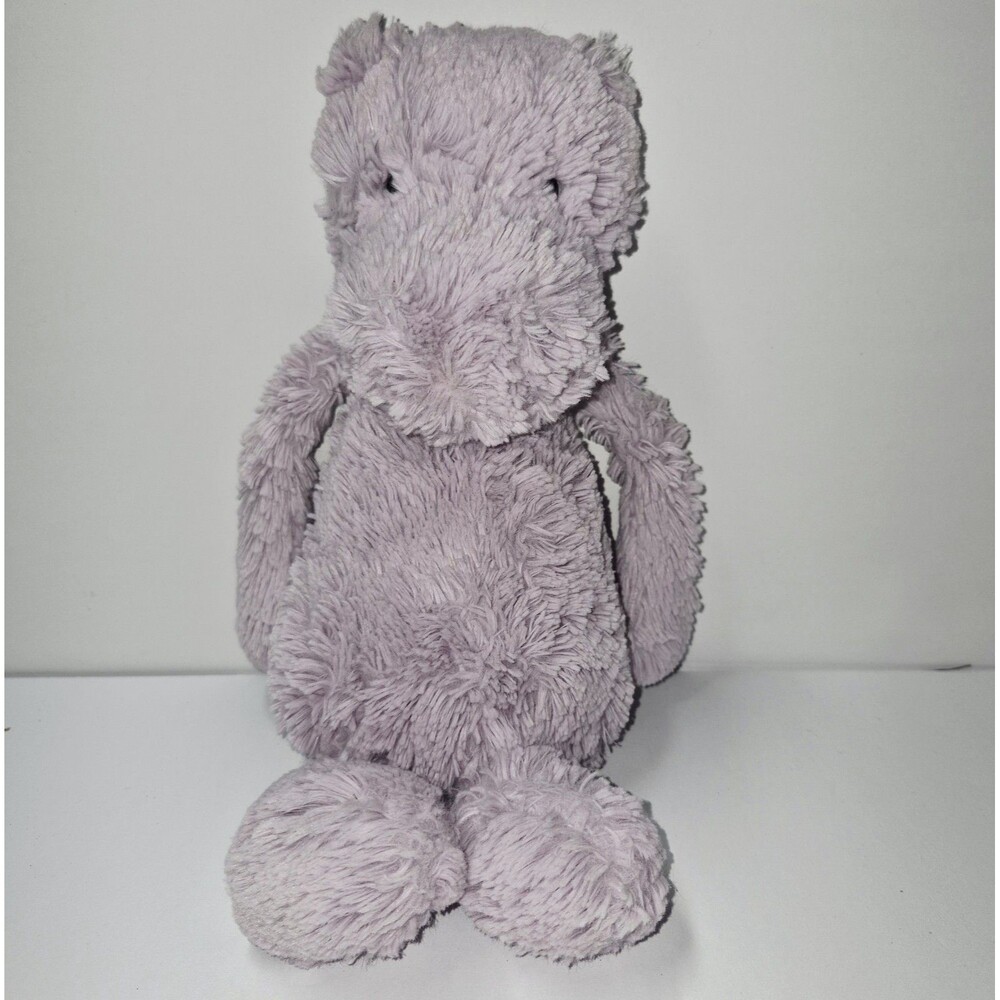 Jellycat Lavender Hippo Plush Purple Slender Toothpick Stuffed Animal Rare EUC